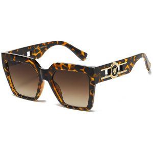 Brun turtle VG Solbriller – Lampugnano | Brune fade glas